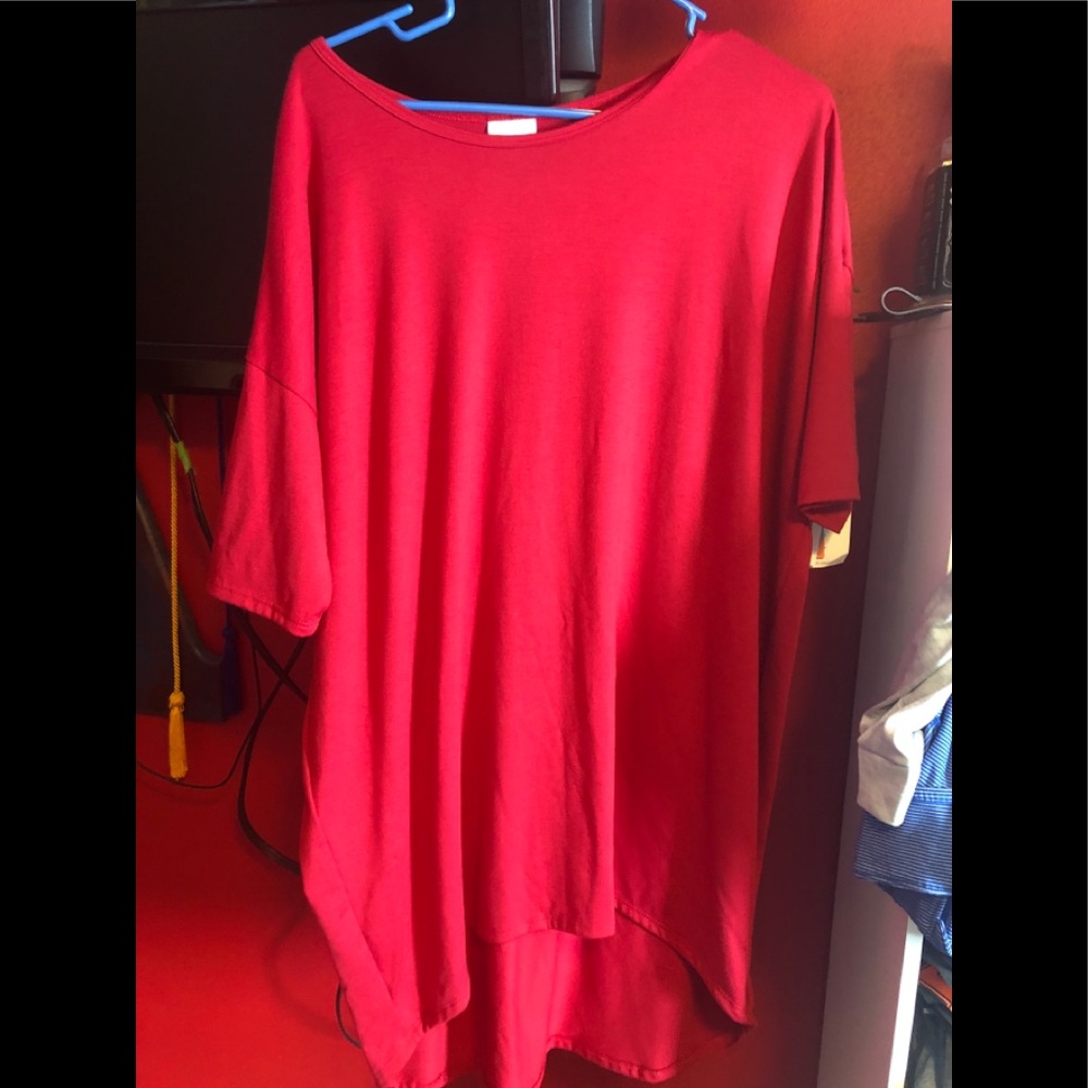 Red LuLaRoe Irma top